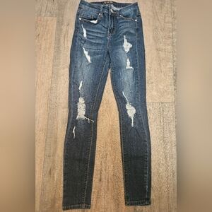 Straight leg skinny jeans